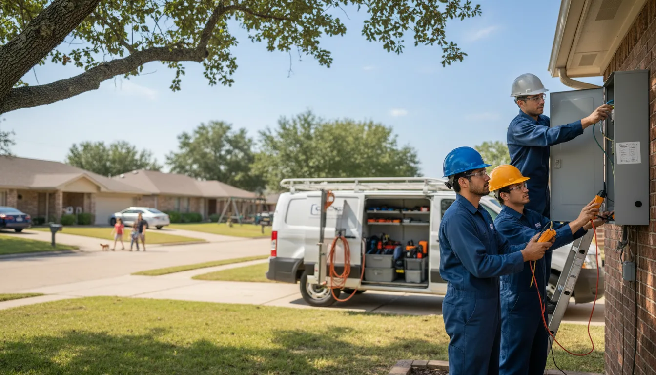 Certified electrician providing emergency electrical services in Vidor, TX